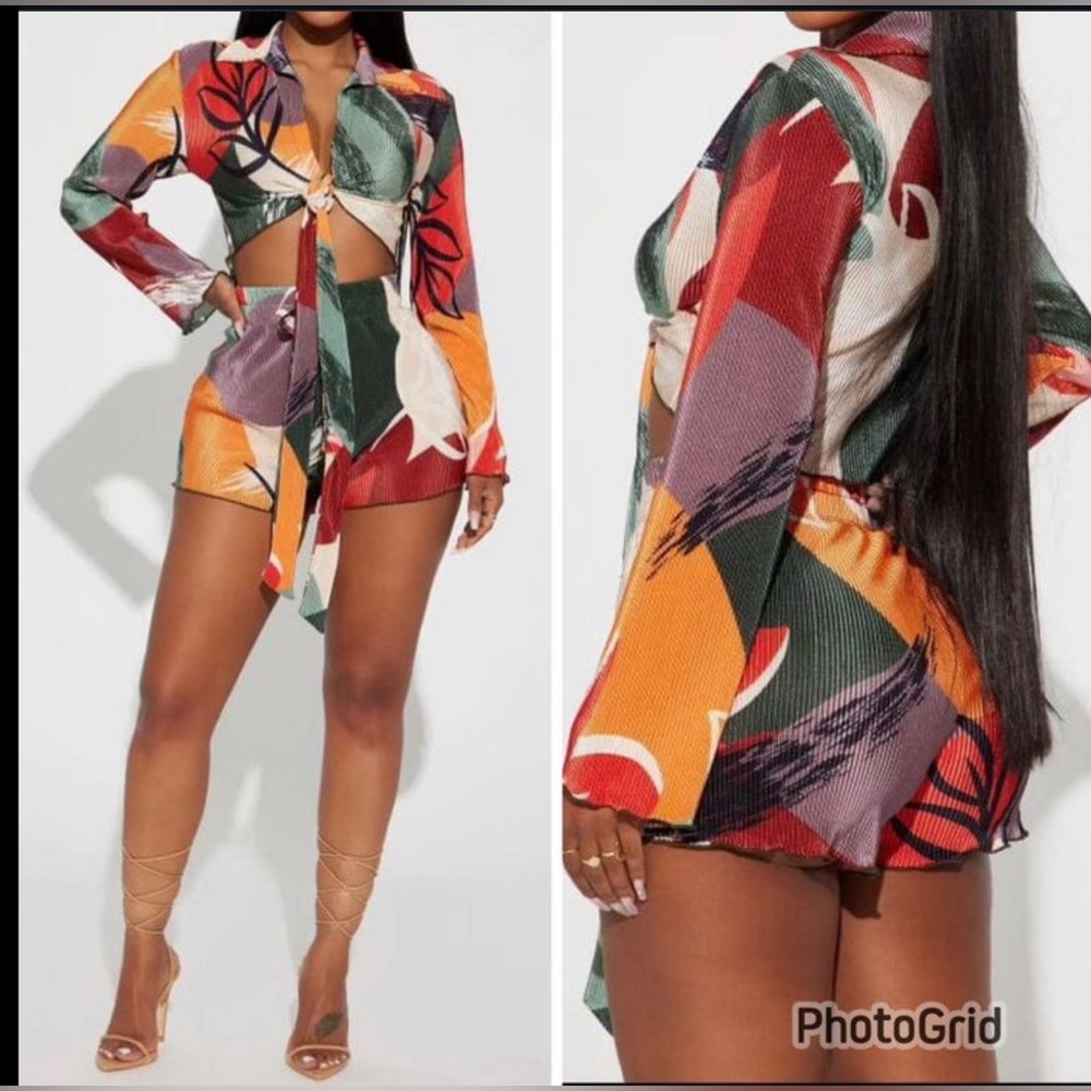 NWT fashion nova 2 piece short